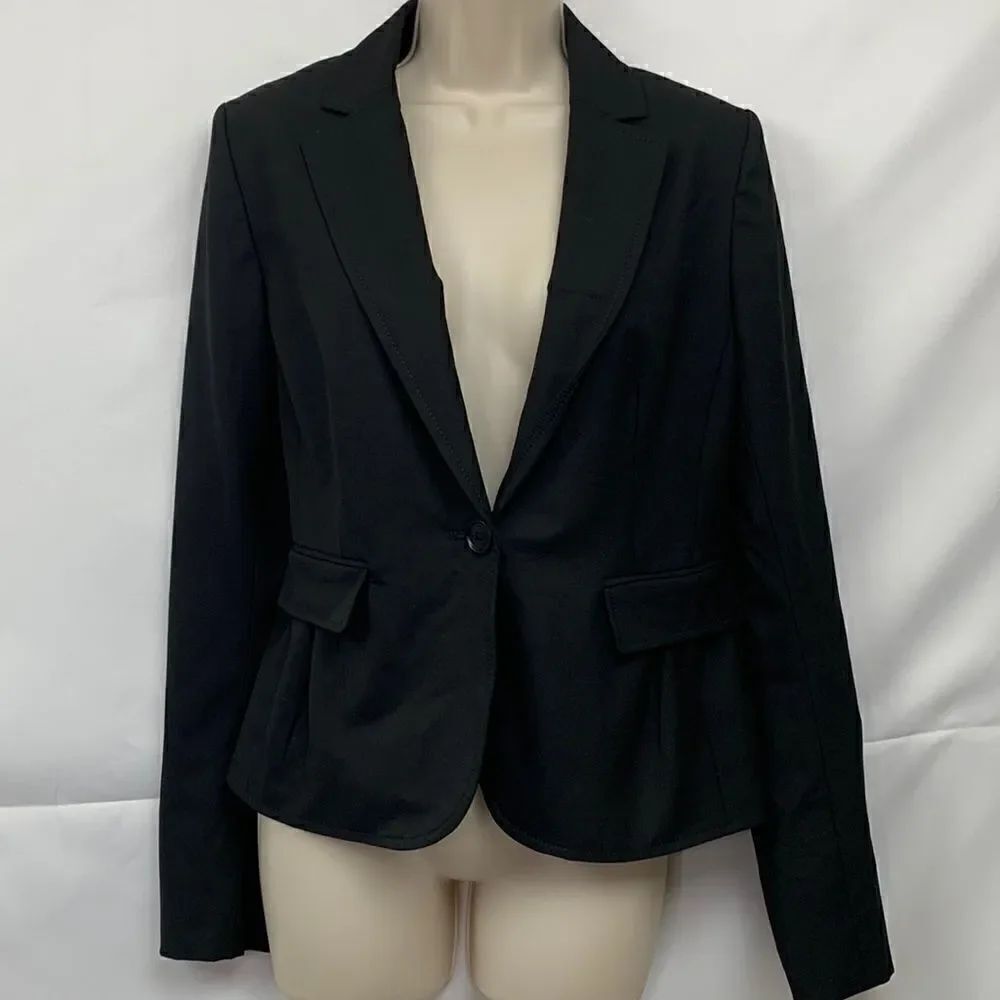 Loft Black Single button Blazer